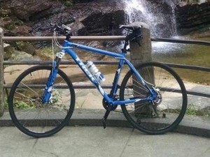 Bicicleta Trek roubada por dois homens em ciclovia na Tijuca (Foto: Arquivo Pessoal)