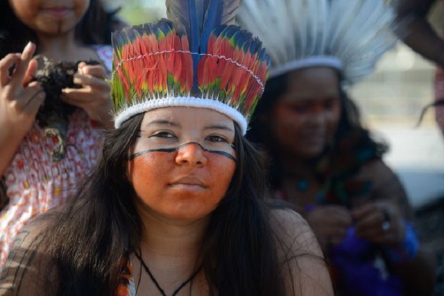 Na Aldeia Maracanã, indígenas de diversas etnias fazem atividades especiais em comemoração ao Dia do Índio (Tomaz Silva/Agência Brasil)