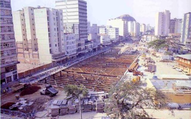 Praça Saens Peña (Obras do Metrô) - Final dos Anos 70