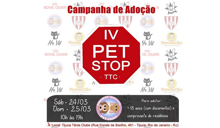 Quarta edição do ‘Pet Stop’ chega ao Tijuca Tênis Clube