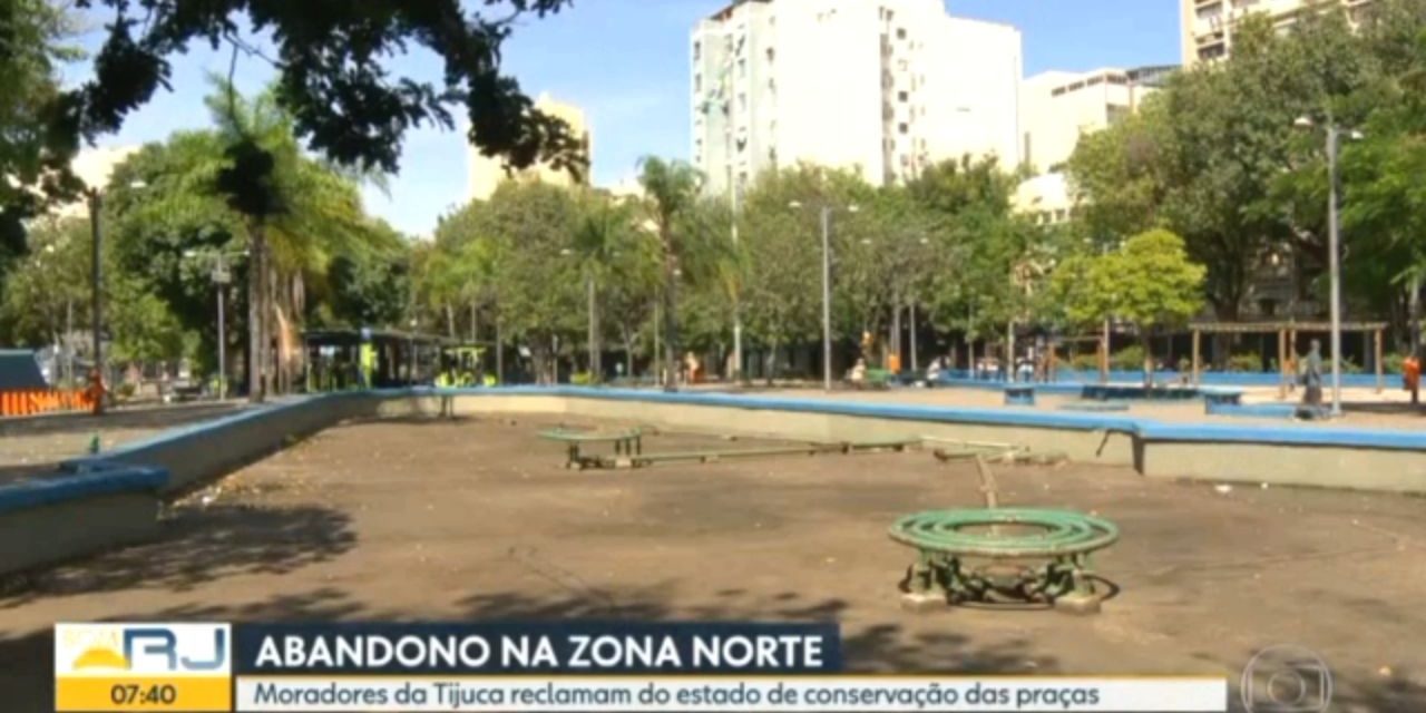 Praças da Tijuca: moradores relatam problemas e o sentimento é de abandono